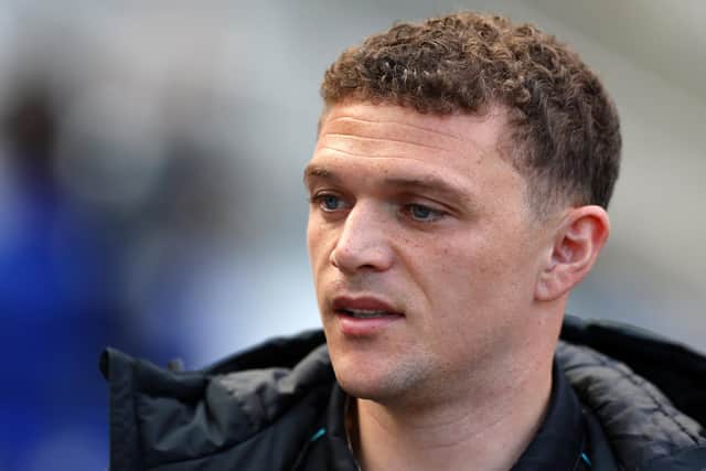NEWCASTLE UPON TYNE, ENGLAND - MAY 16: Kieran Trippier of Newcastle United arrives at the stadium prior to the Premier League match between Newcastle United and Arsenal at St. James Park on May 16, 2022 in Newcastle upon Tyne, England. (Photo by Ian MacNicol/Getty Images)