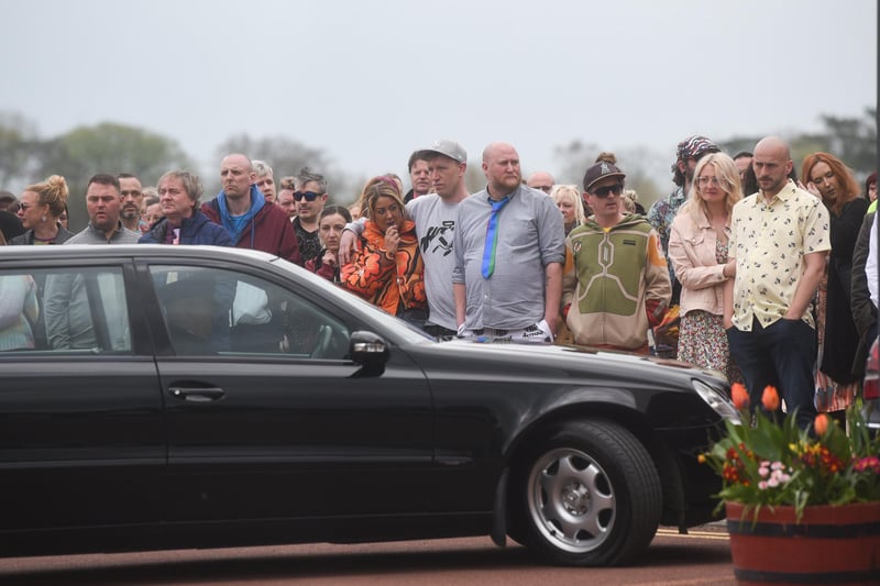 The funeral of Rachel Jackson at Lytham Park Cemetary and Crematorium