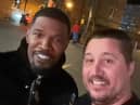 Local man Steven Garbutt grabbed a picture with Jamie Foxx outside the restaurant