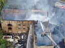 Arial footage was able to identify how effective the water jets were applying water onto the fire, and spotted a burning gas pipe within the building,