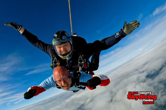 Chris takes to the sky to make the highest possible tribute to Louise