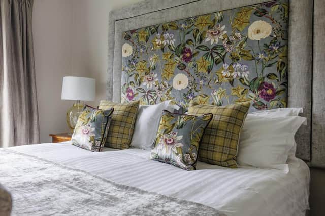 One of the bedroom's king-size beds. Image: James Stanhope