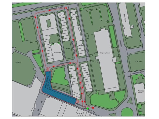 The planned works in Curzon Street
