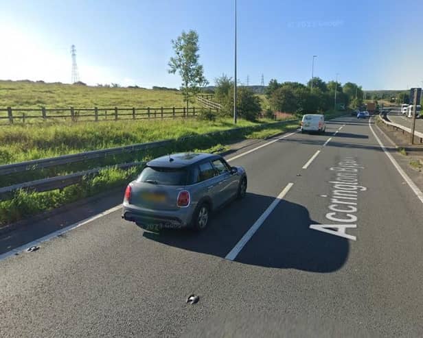 The southbound carriage of the A56 will remain closed overnight