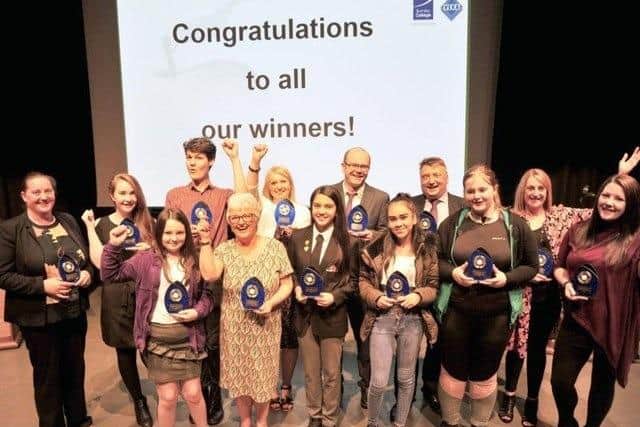 Award winners celebrate at the 2019 East Lancashire Newspapers Education Awards. The 2022 awards have launched this week.