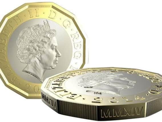 The new-look one pound coin