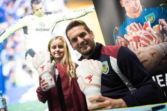 Clarets stopper Tom Heaton spent five hours signing autographs and posing for photos