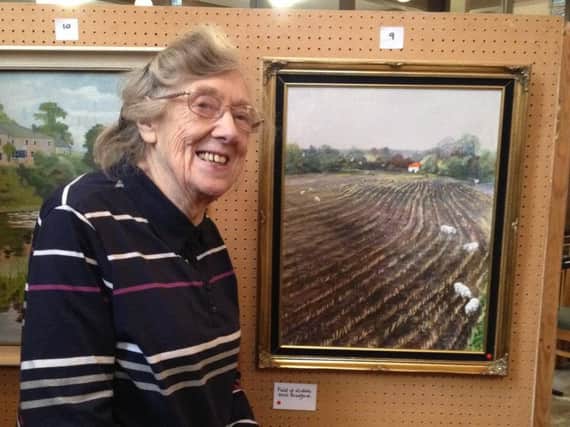 Former art teacher Betty Foster who marked her 90th birthday with an exhibition of her work.