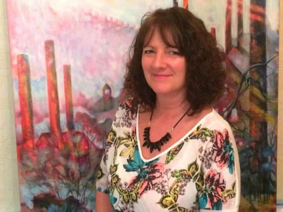 Artist Jacky Murtaugh who is launching her first exhibition in the UK since returning from Australia.