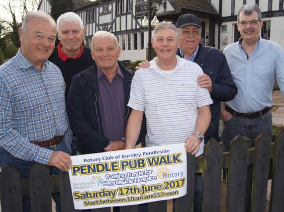 Rotary Club of Burnley Pendleside 2017 Pendle Pub Walk organisers