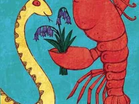 Adder, Bluebell, Lobster. Wild poems by Chrissie Gittins and illustrated by Paul Bommer
