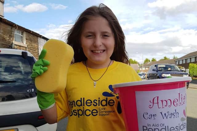 Amelia is aiming to raise 100 for Pendleside Hospice.