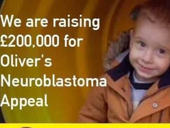 The parents of Oliver Welch are raising 200,000 for his treatment.