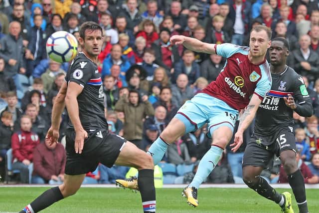 Ashley Barnes went close to doubling the Clarets lead