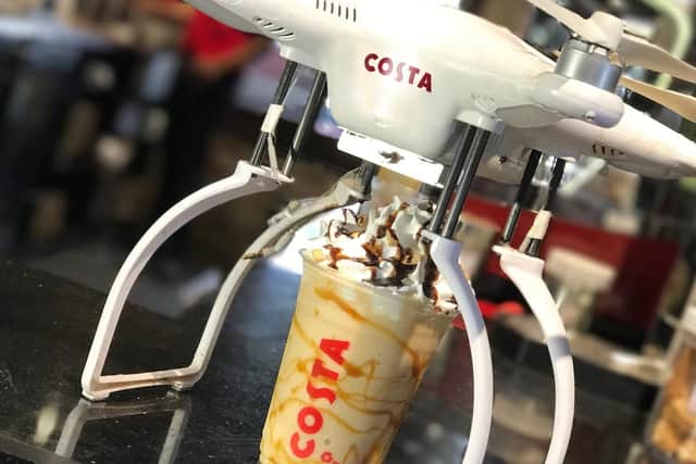 Costas new coffee-copter