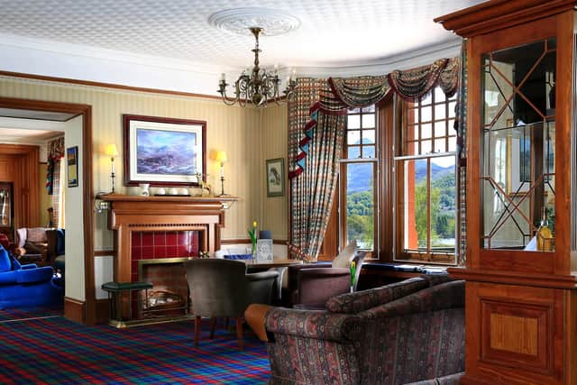 The lounge at Loch Rannoch is an ideal place to relax and enjoy those stunning views.