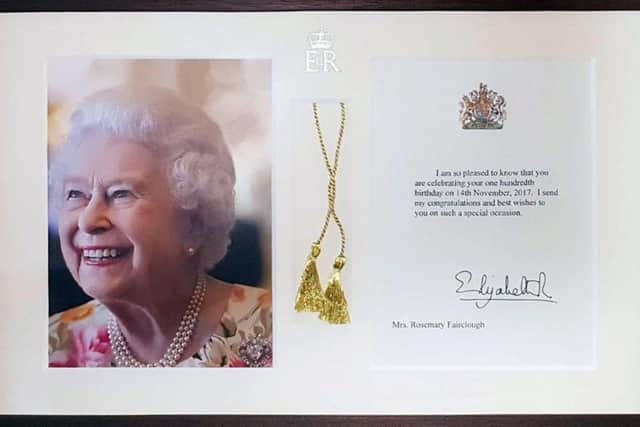 Rosemry's special message from the Queen.