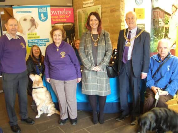 The Mayor and Mayoress of Burnley Coun. Howard Baker and his partner Tracey Rhodes, with Lions and exhibitors