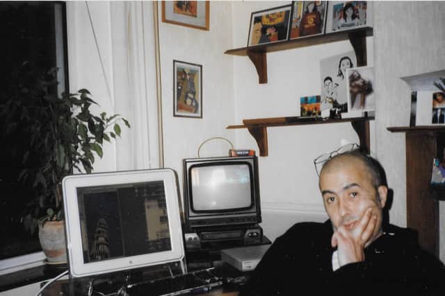 Alsatoor at his home in Burnley.