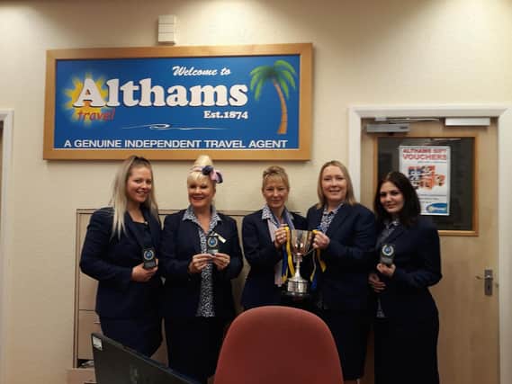 Althams Travel staff (left to right) Shannon, Suzanne, branch manager Avril Duckworth, assistant manager Kirsty and Lauren.