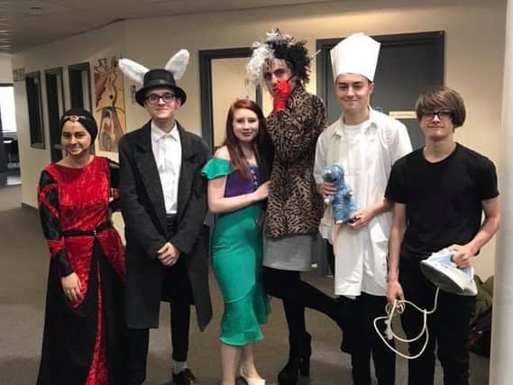 Thomas Whitham students in their Disney fancy dress