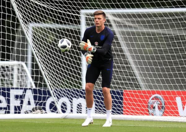 England's Nick Pope during a training session at The Grove Hotel, London. PRESS ASSOCIATION Photo. Picture date: Friday June 1, 2018. See PA story SOCCER England. Photo credit should read: Mike Egerton/PA Wire. RESTRICTIONS: Use subject to FA restrictions. Editorial use only. Commercial use only with prior written consent of the FA. No editing except cropping.