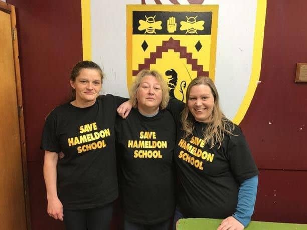 Let the fund raising begin! Campaigners  (from left to right)  Elizabeth Clayton, Mary Fleming and Sarah Ingham are hoping the public will  back their drive to raise 3,000 for the final trip for Hameldon Community College pupils.