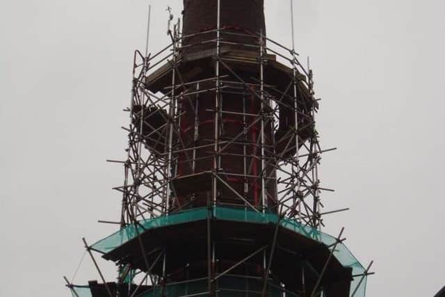 The 115ft high chimney is in need of strengthening work