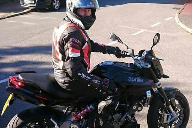 Motorbike enthusiast Steven Browne who has been killed in a tragic accident