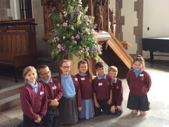 The children from Holy Trinity Primary School, Burnley, who attended the day at Blackburn Cathedral are: Katie Vincent, Thomas Haworth, Maisie Brotherton, Lily Haythornwhite, Reggie Jacques, James Tarren  and Libby McIvor.