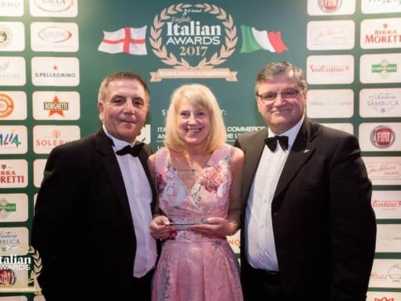 John and Lynn Scibetta collecting their award last year