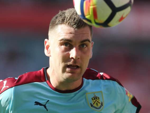 Clarets striker Sam Vokes netted the equaliser against Aberdeen in the Europa League tie at Pittodrie.