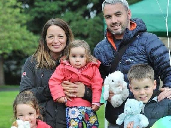 One of the families get ready for the Teddy Bear's picnic at last year's Padiham Party in the Park