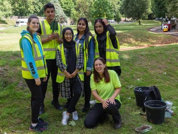 Some of the volunteers who helped with the renovation work at Burnley's Thompson Park have been publicly thanked for their work.