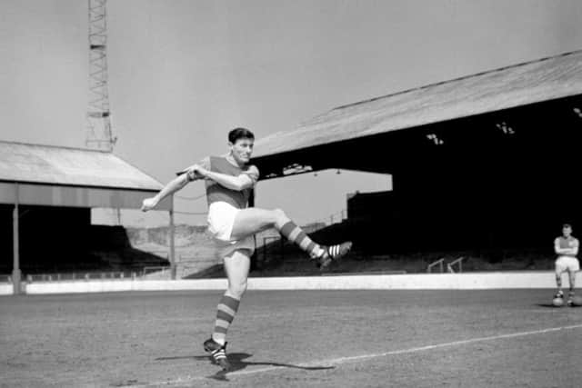 Jimmy McIlroy training at Turf Moor in October 1962
