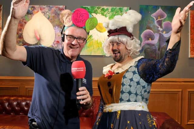 Radio Lancashire star John Gilmore with Kevin Kay. (s)