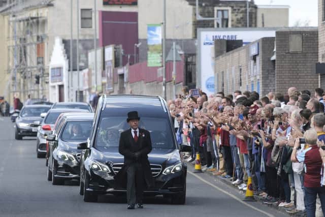 Funeral service for Burnley FC legend Jimmy McIlroy at Turf Moor