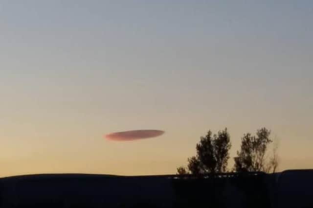 Laura took this photo of what she believes to be  a UFO above Burnley looking towards Pendle Hill on June 28th this year.