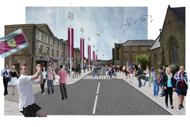Visualisation of how Yorkshire Street could be revitalised with enhanced public realm.