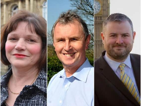East Lancashire MPs Julie Cooper, Nigel Evans and Andrew Stephenson