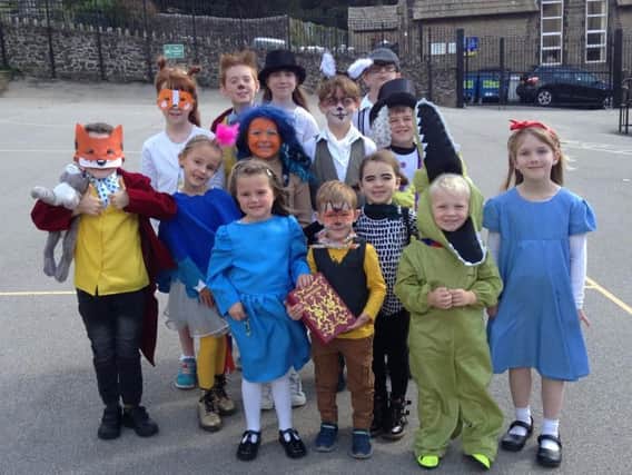 The pupils show off their fantastic costumes