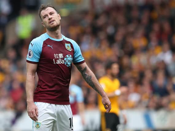 Ashley Barnes feels the pain of defeat