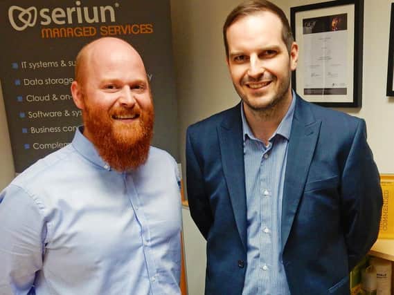 Matthew Whittaker and Mark Edwards who have joined the Seriun team