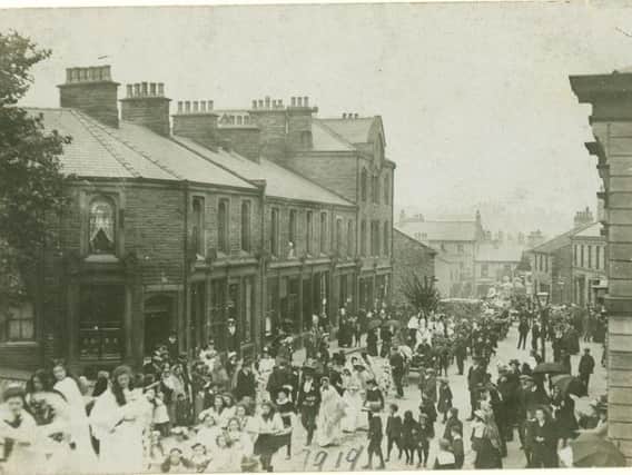 The Padiham 'Peace Procession' in 1919