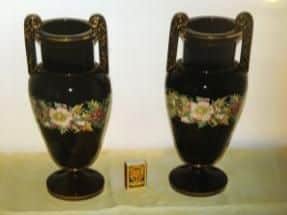 These ornamental Chinese vases were taken during a raid in Colne last week.