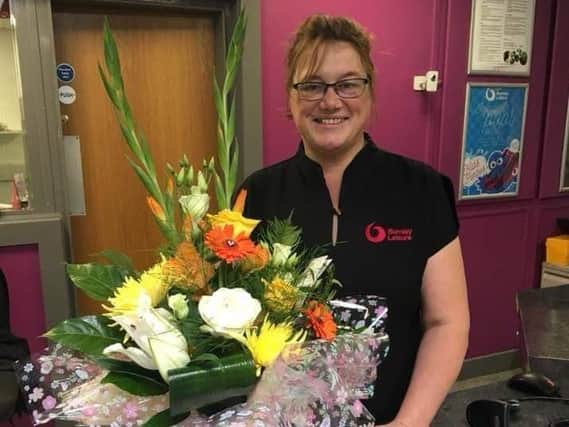 Julie Redfern has clocked up 30 years working at leisure centres in Burnley and Padiham.
