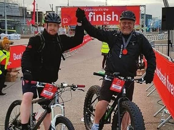 Scott and Ben Whitley's delight at finishing a 50 mile overnight bike ride for charity soon turned sour when intruders stole their bikes.