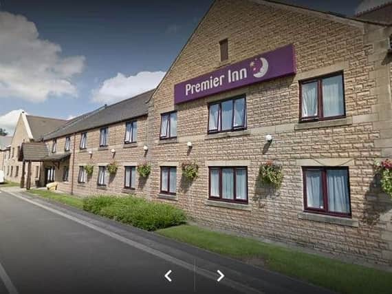Guests and staff were led to safety after a fire at the Premier Inn in Burnley early this morning.