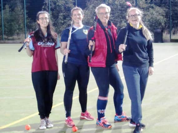 Rachel Bailey, Sian Maymond, Sarah Towers (Pendle Forest Hockey club coach), and Samm Antill. (s)