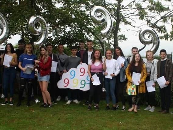 Some of the Year 11 pupils who left St Augustine's in July with outstanding GCSE results.